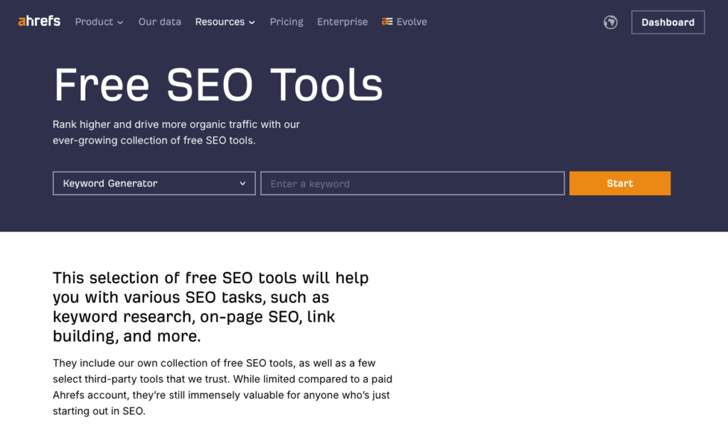 Ahrefs free tools