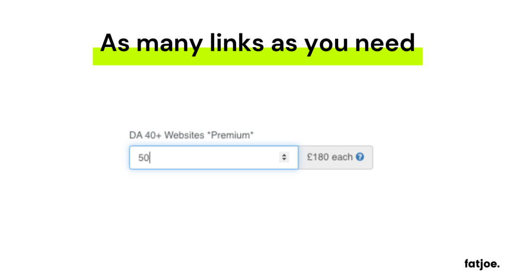 Get as many links as you need