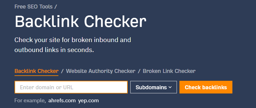 Screenshot of Ahrefs