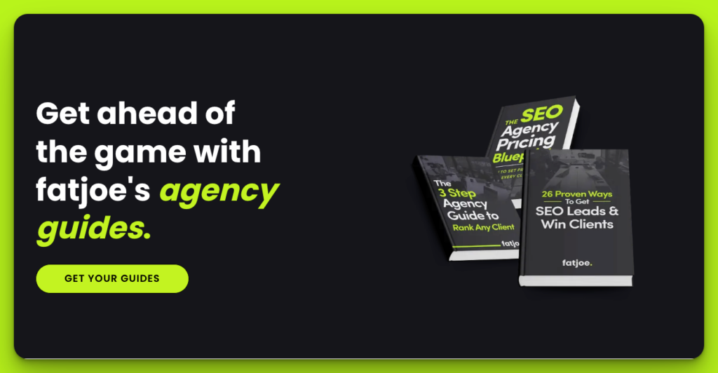 Screenshot of fatjoe's agency guides ebooks.