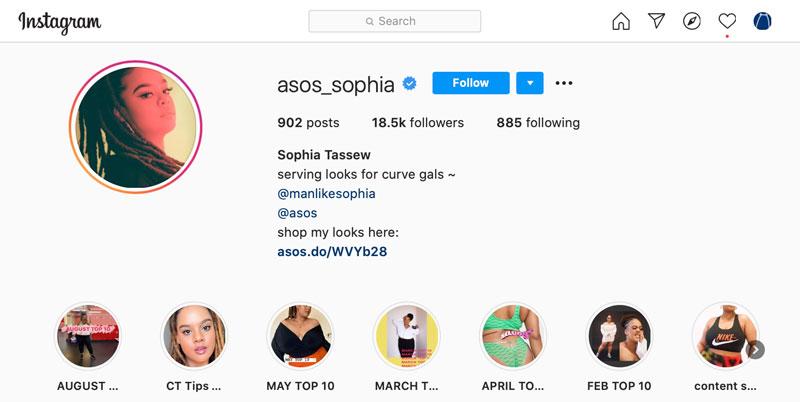 ASOS social campaign example