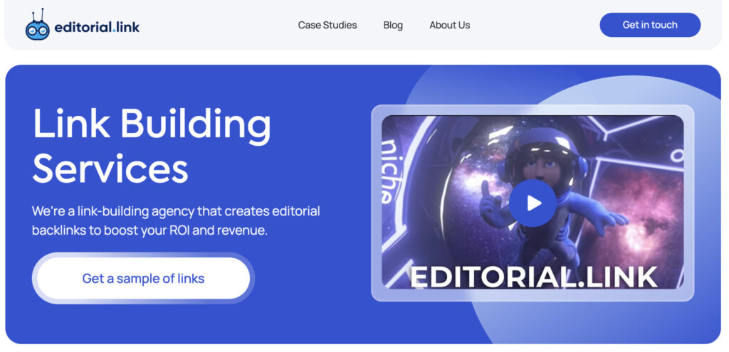 Editorial.link homepage