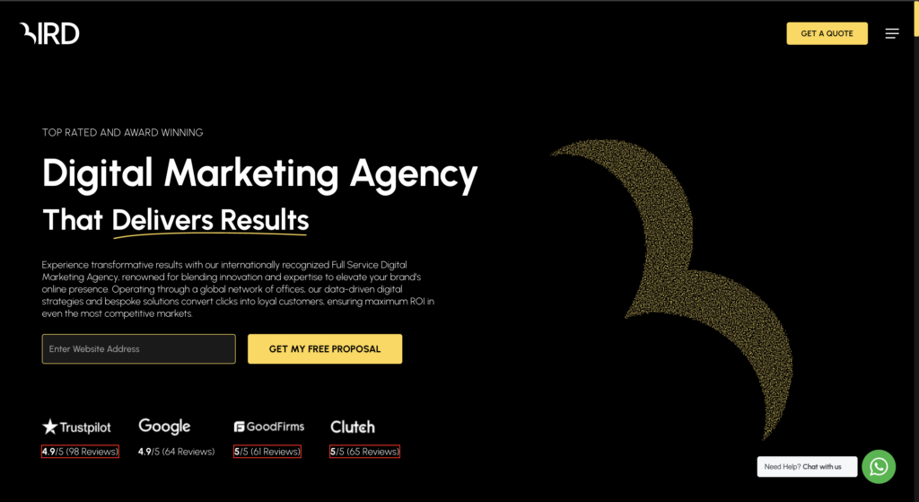 Bird.marketing homepage