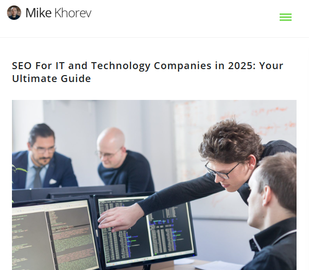 Mike Khorev homepage