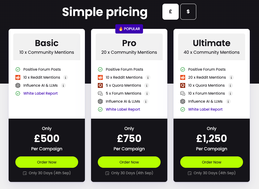 fatjoe Community Mentions pricing