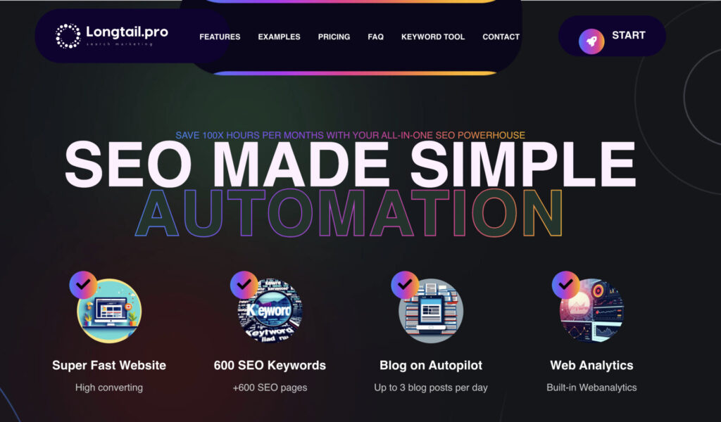 Longtail Pro homepage