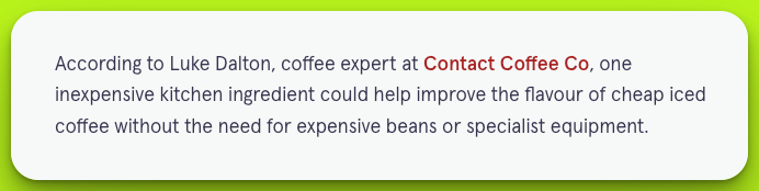 Contact Coffee Co Expert Quote